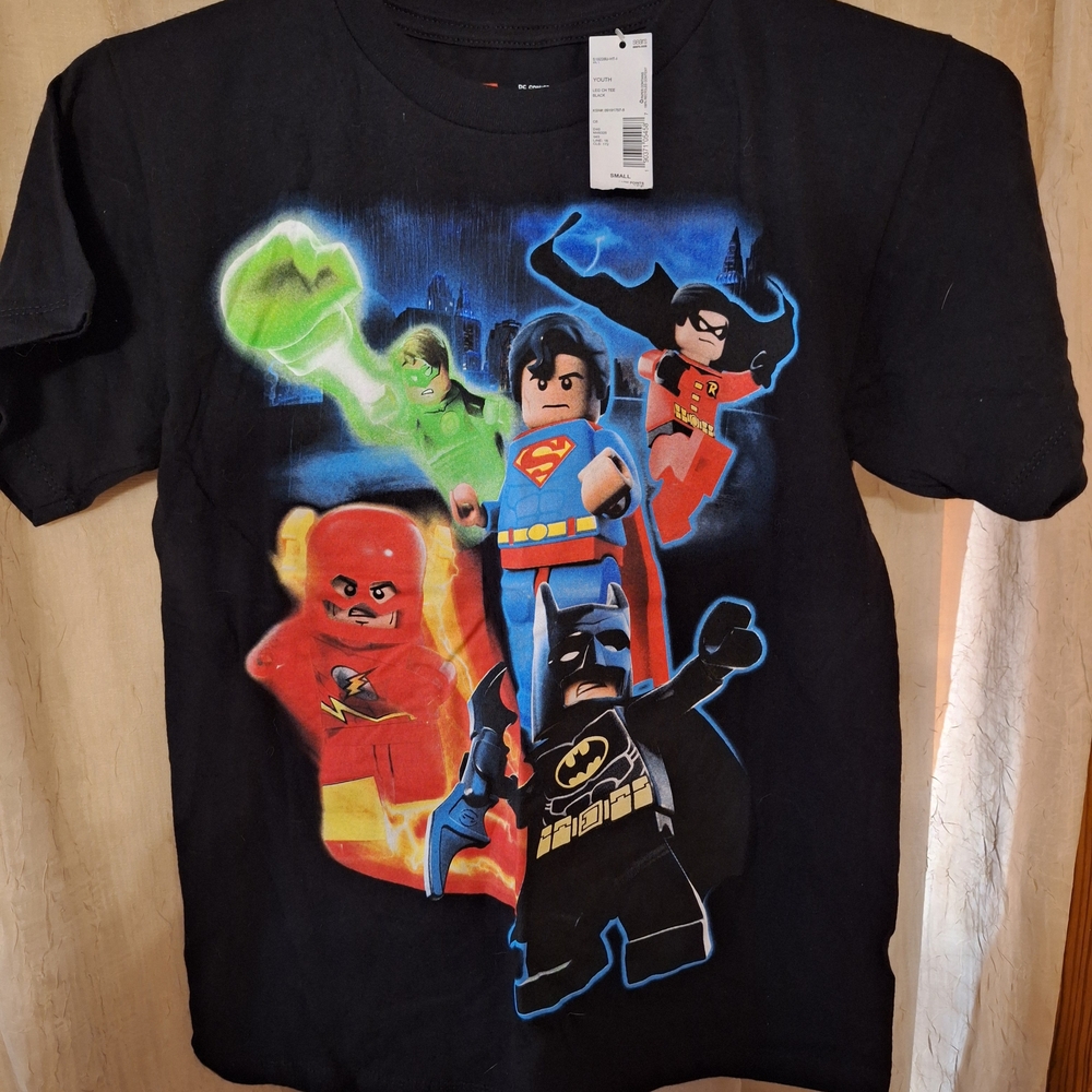 I FOUND IT!! Lego Black Superhero Short Sleeve Tee